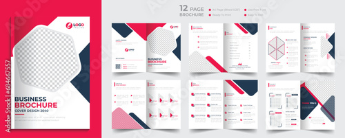 Business brochure template design corporate company profile layout design
