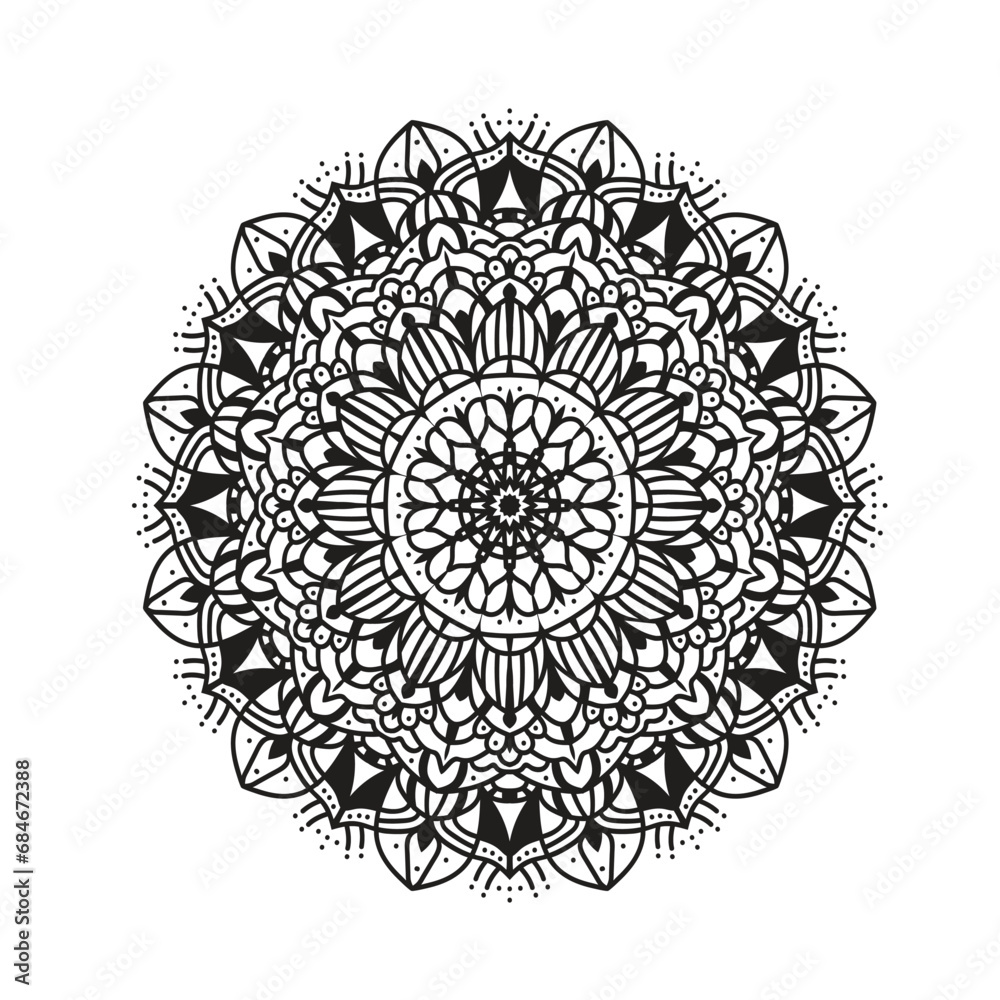Circular pattern in form of mandala for Henna, Mehndi, tattoo, decoration. Mandala. Ethnic decorative element. Islam, Arabic, Indian, motifs. Oriental patterns, flower mandala Circular pattern in form of mandala for Henna, Mehndi, tattoo, decoration. Mandala. Ethnic decorative element. Islam, Arabic, Indian, motifs. Oriental patterns, flower mandala