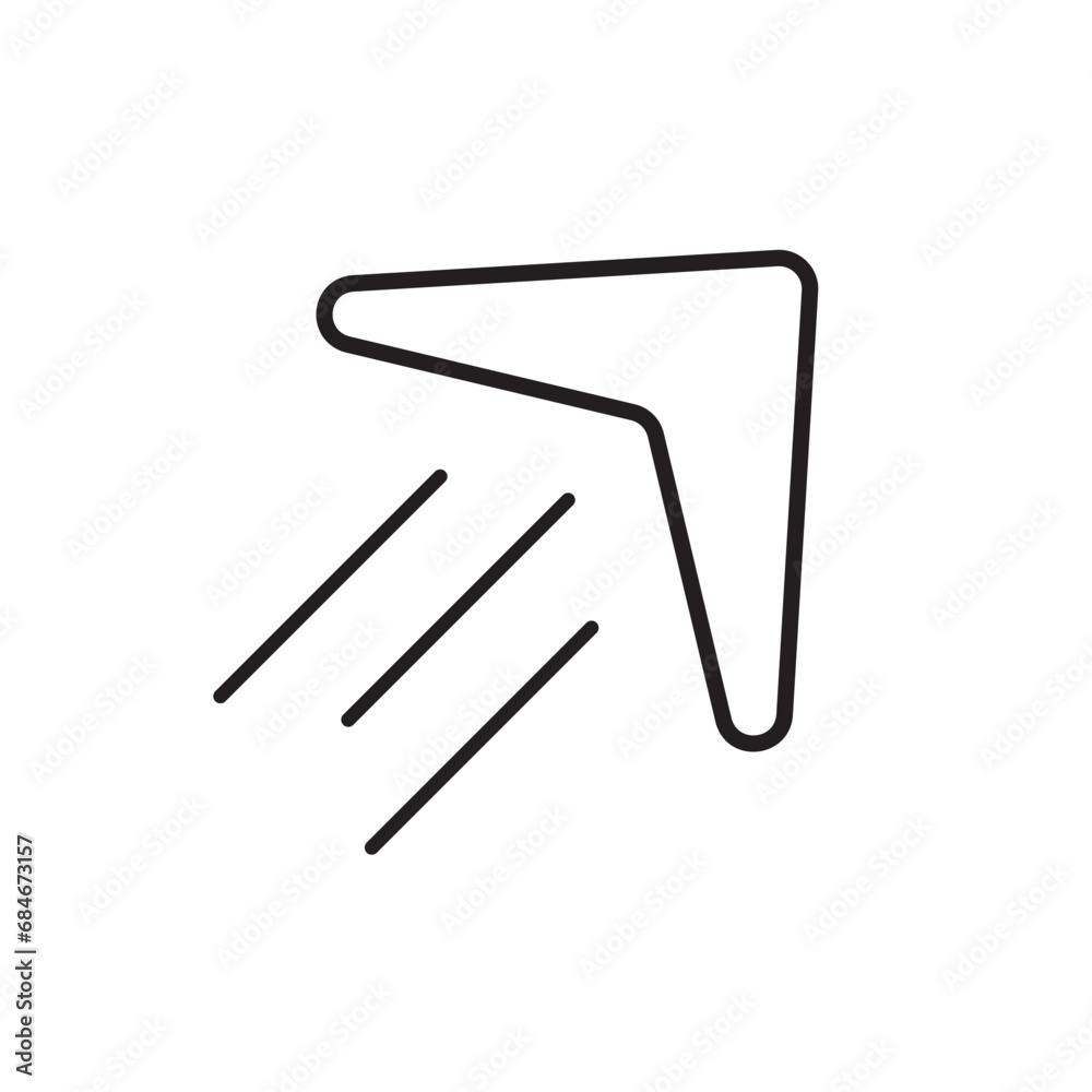 Obraz premium boomerang icon design vector isolated