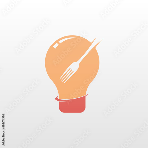Light bulb logo design template