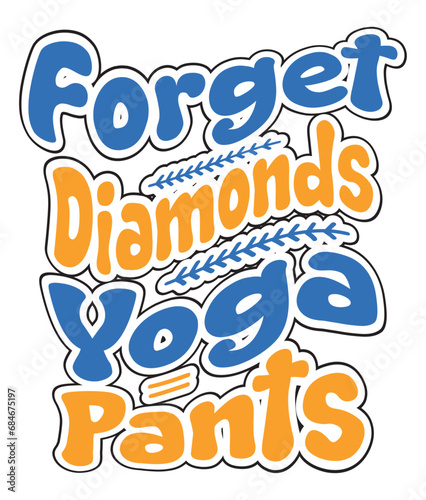 Retro Funny yoga Craft Design. T-shirt Design. Illustration © MilonChandro
