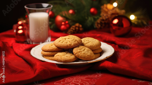 Wallpaper Mural Christmas cookies and milk Torontodigital.ca