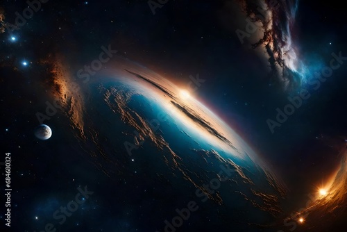 Cosmic scenery, outer space.