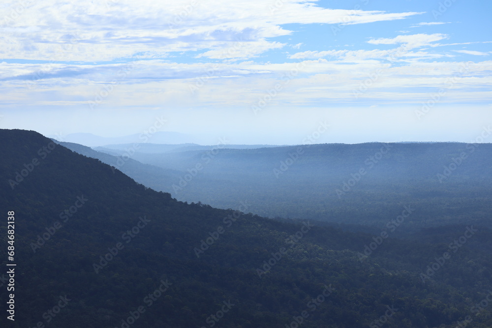 view from the mountain fog and sky view from the mountain fog and sky