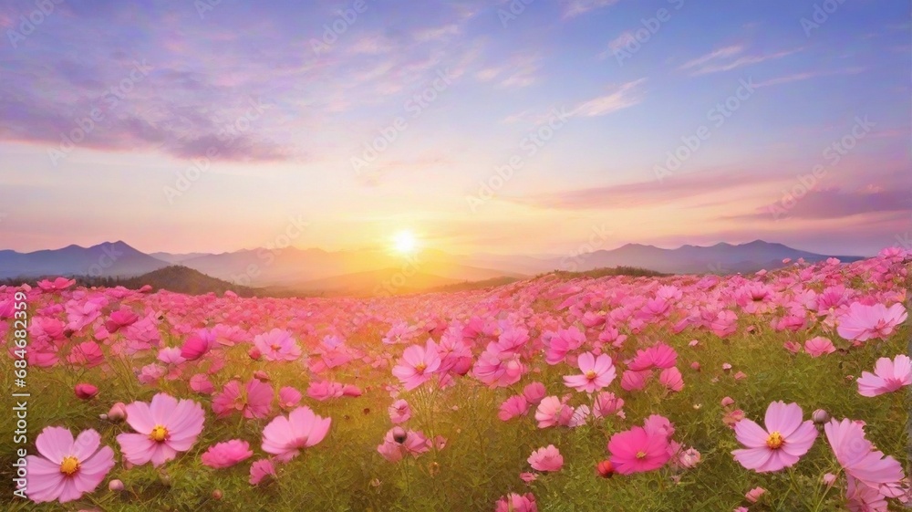 Fototapeta premium Meadows in the mountains and winter season