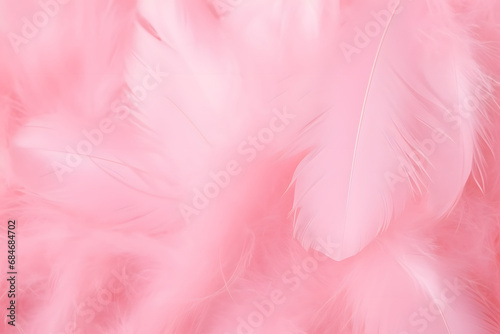 Soft pink feathers texture background. Swan Feather