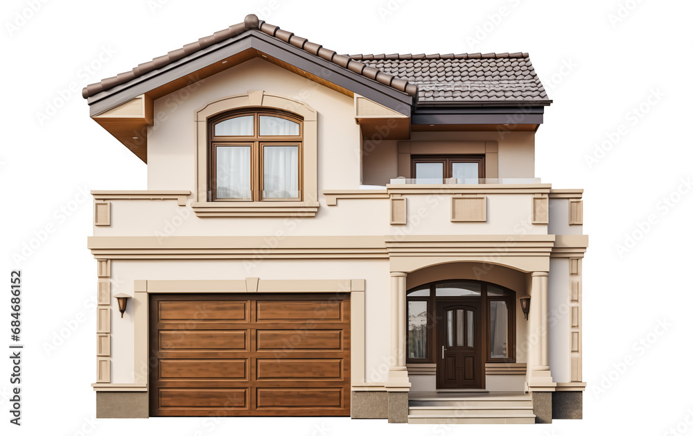 Modern contemporary house isolated on transparent background, png. family house Modern contemporary house isolated on transparent background, png. family house