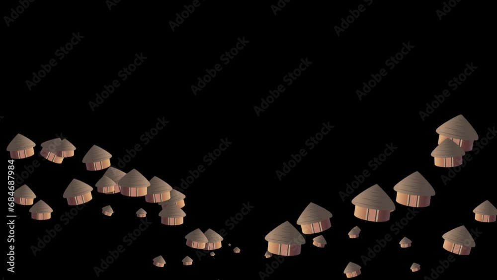 African hut emoji, Ethnic dwelling emoticon, Tribal symbol, Emoji of an