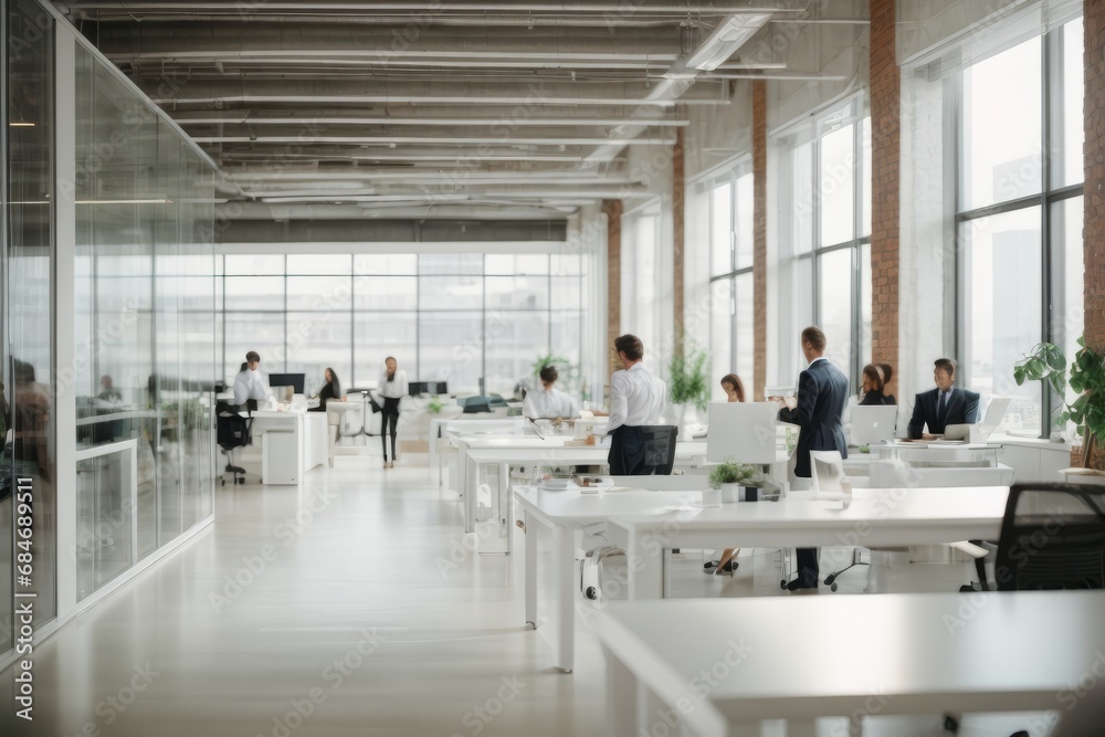 © liliyabatyrova - Blurred background of a modern office with working businessmen. Banner background for copy space. © liliyabatyrova - Blurred background of a modern office with working businessmen. Banner background for copy space.