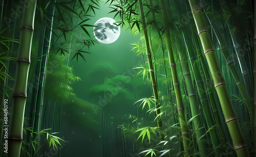 bamboo forest generative ai © agung