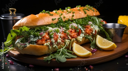 seafood sandwich