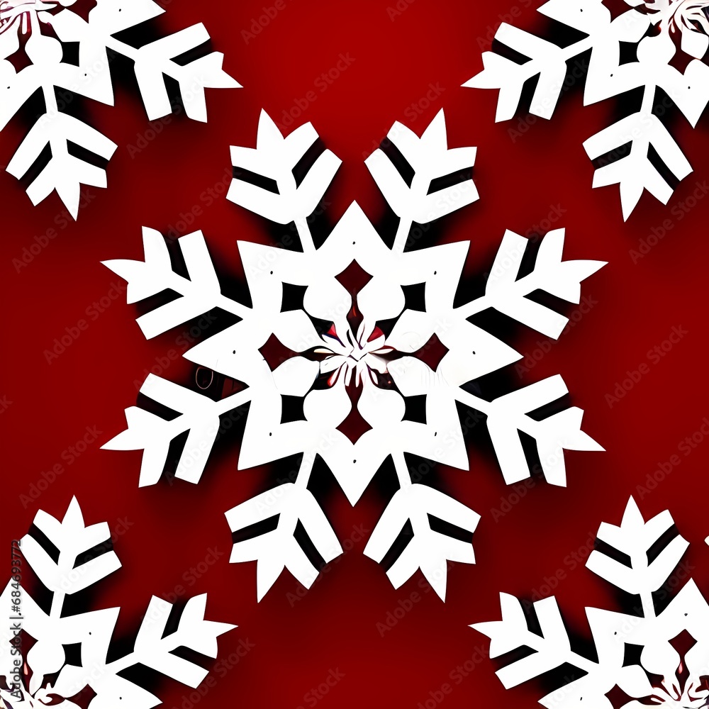 red christmas snowflake. White and red seamless snowflake border, Christmas design for greeting card. Vector illustration, merry xmas snow flake header or banner, Artstation red christmas snowflake. White and red seamless snowflake border, Christmas design for greeting card. Vector illustration, merry xmas snow flake header or banner, Artstation