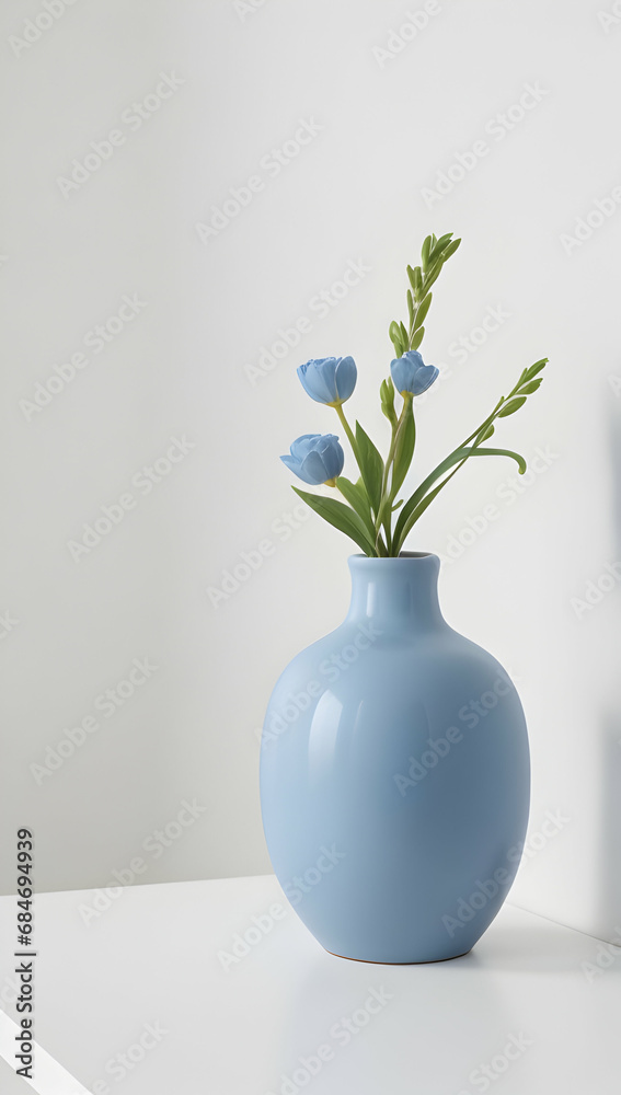 blue vase with flowers blue vase with flowers