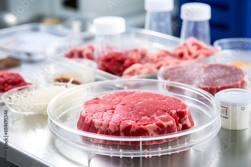 Cultured meat, cultivated meat, a form of cellular agriculture where meat is produced by culturing animal cells in vitro.
