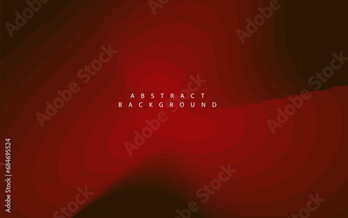 Red abstract transparent layers. Clean bottom area. Free white underside, under space. Gradual transition, light to dark. Hills, sea, wavy, curtain. Blank bottom side. Illustration template Vector