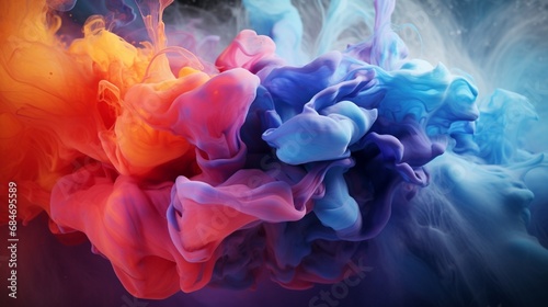 A dynamic collision of liquid elements, creating a breathtaking and abstract visual symphony.