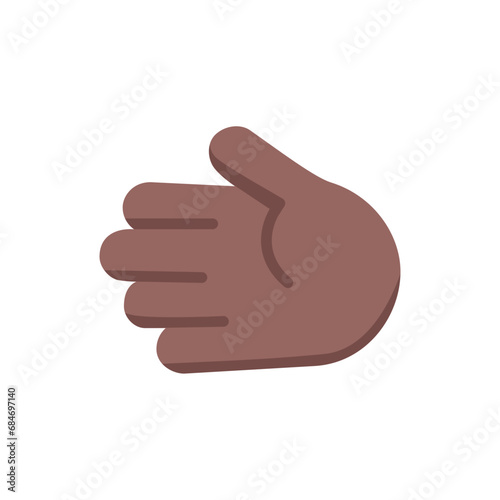 Leftwards Hand: Medium-Dark Skin Tone