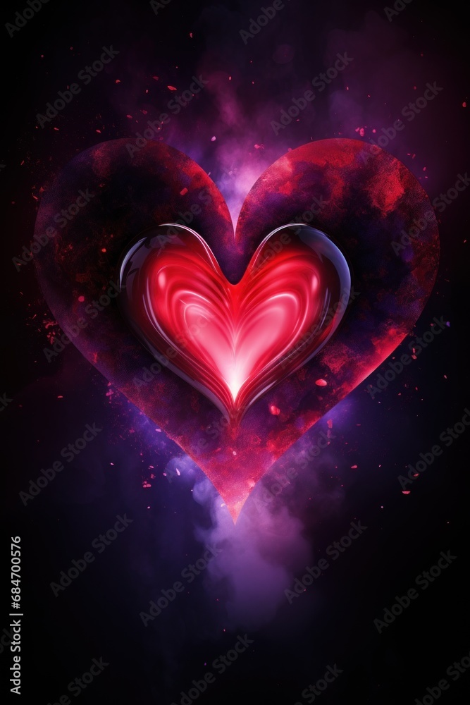 Valentine's Day Vertical Banner Beauty Valentine's Day Vertical Banner Beauty