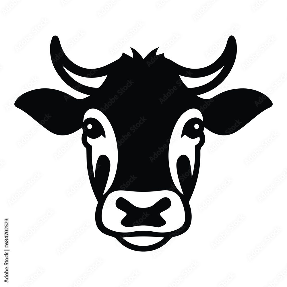 Bull Flat Icon Isolated On White Background Bull Flat Icon Isolated On White Background