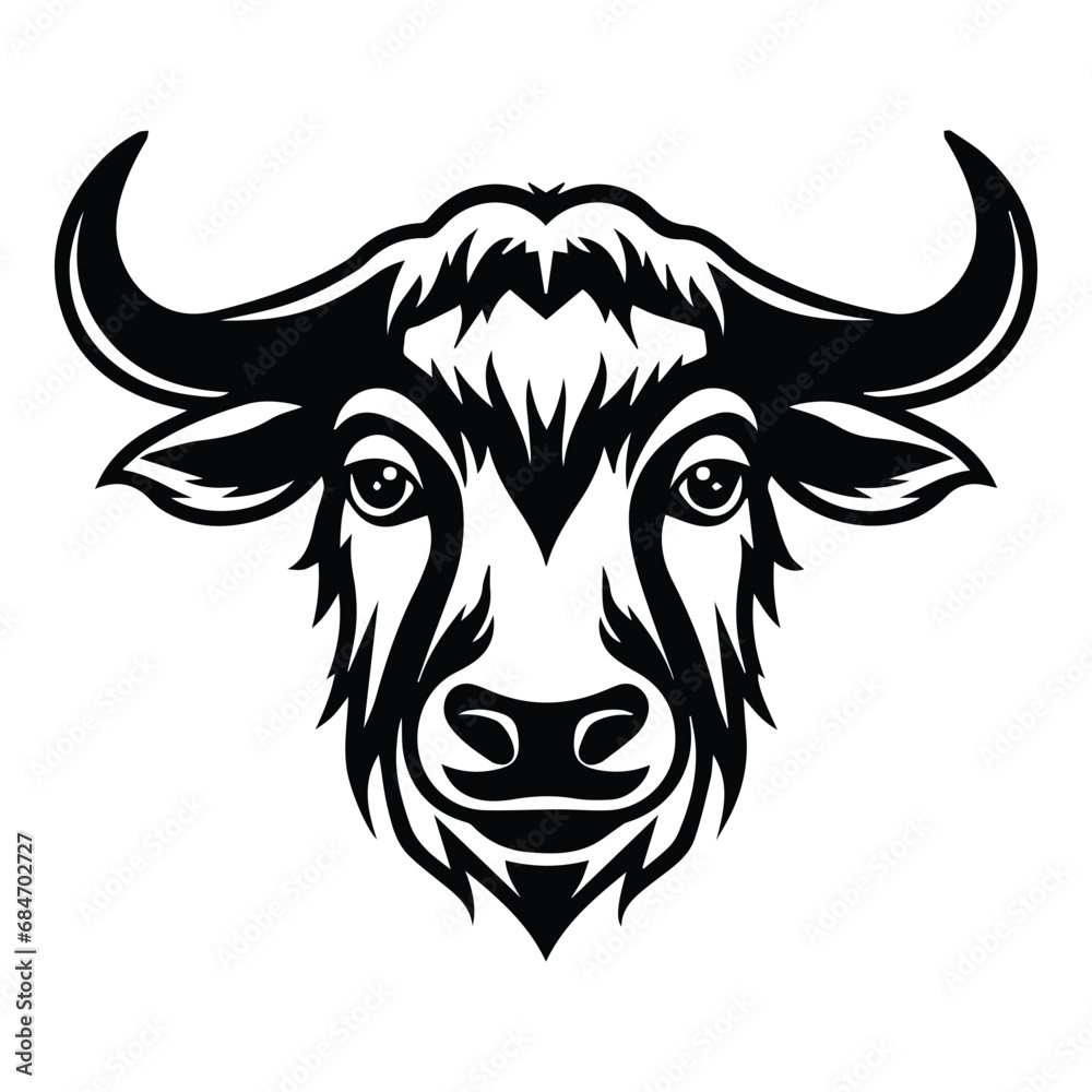Bull Flat Icon Isolated On White Background Bull Flat Icon Isolated On White Background