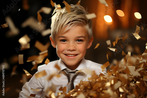 Photo portrait smiling laug...