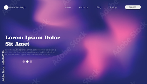 Abstract liquid holographic shape. Colorful fluid design elements on dark background. Vector 3D background.