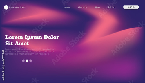 Abstract liquid holographic shape. Colorful fluid design elements on dark background. Vector 3D background.