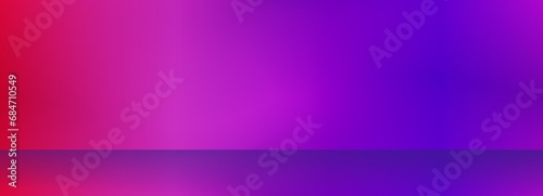 Purple and pink neon light background scene, blank Studio display product. Gradient wallpaper and flooring.