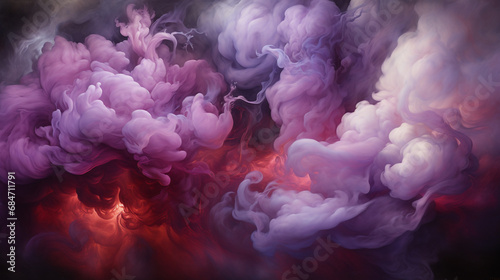 abstract smoke background. Generative AI.