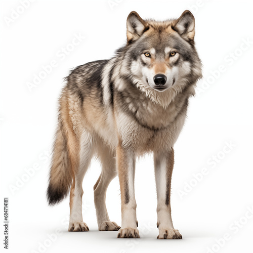 wolf isolated on white background