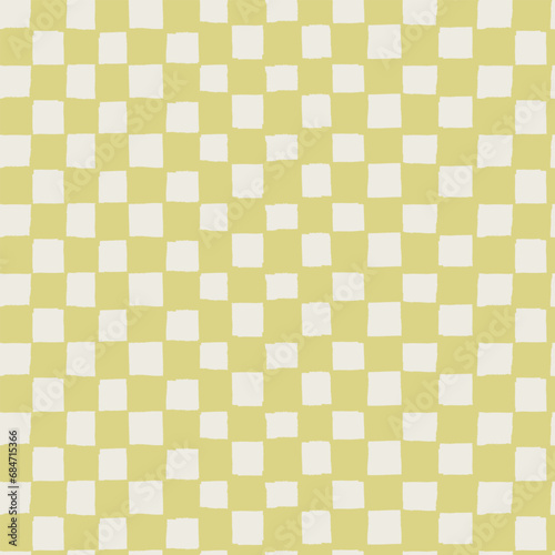 Seamless large checkered repeating pattern for wrapping paper, bedding, home design and other design projects in futuristic aesthetics and retro futurism