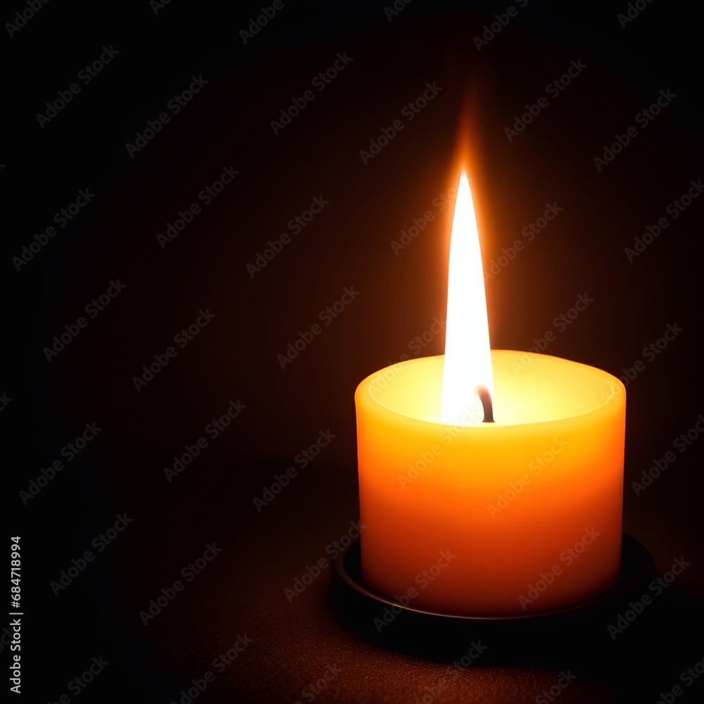 Candle light. Holodomor tragedy rememberance concept. AI generated illustration Candle light. Holodomor tragedy rememberance concept. AI generated illustration