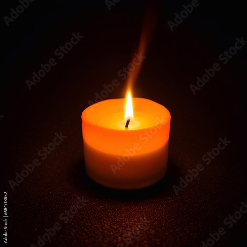 Candle light. Holodomor tragedy rememberance concept. AI generated illustration