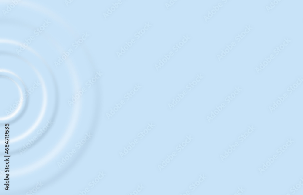 Obraz premium abstract blue background with circles. Light neutral background with copy space for text. Abstract soft light with white and blue bubble ball background. Trendy minimal design. wave effect.