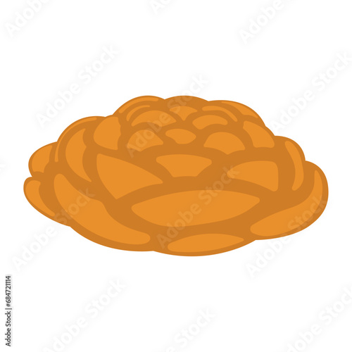Colored hannukah challah icon Vector illustration