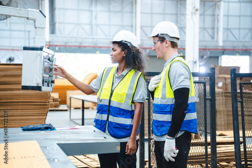 Professional worker team in...
