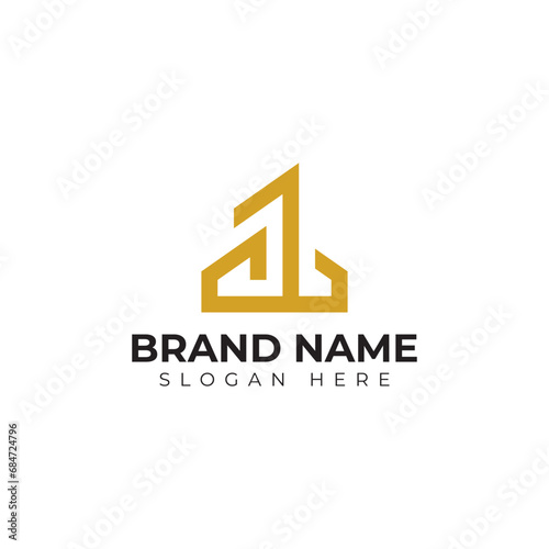 premium vector building logo in modern and minimalist style with creative concept idea