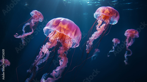 jelly fish in the water © damien