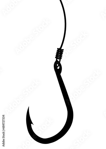 fishing hook silhouette