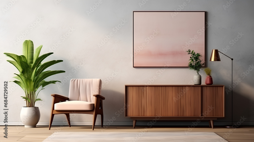 Fototapeta premium modern living room with furniture 