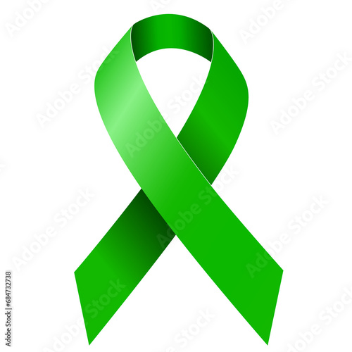 Teal Awareness ribbon. Awareness for Glaucoma, Organ Donation, Liver Cancer, Scoliosis, lymphoma, Gallbladder and bile duct, mental health. PNG file on transparent background photo