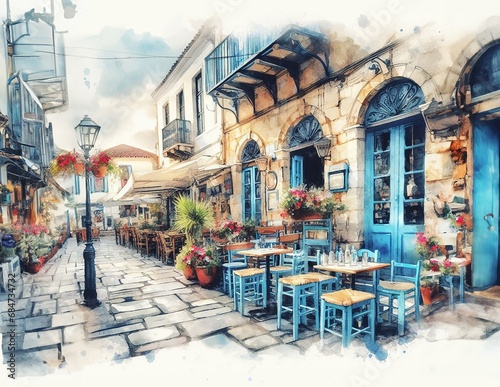 BARS STREET IN GREECE