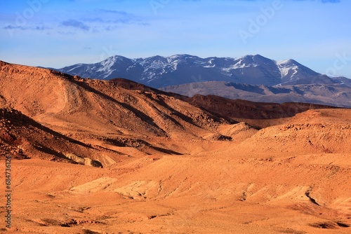 Atlas mountains landscape in Morocco. Morocco landscape.