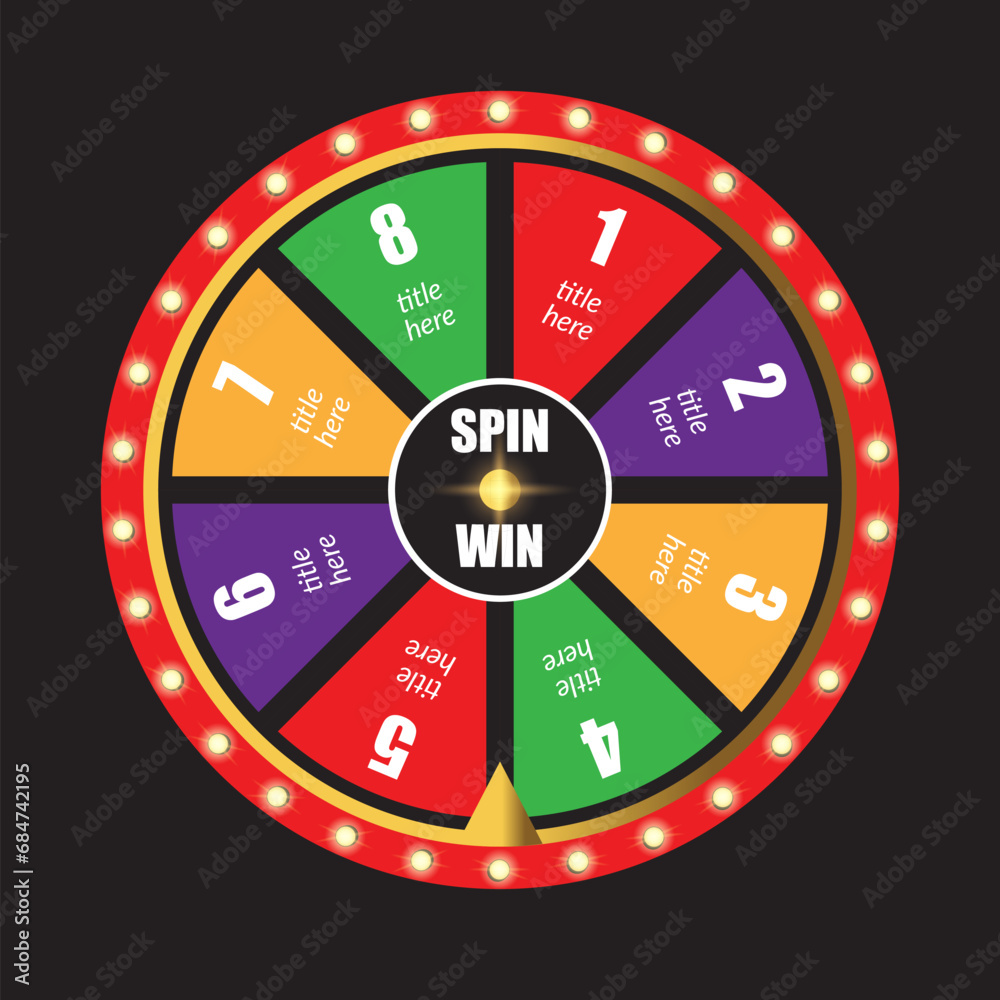 Social Media Offer Spin and win wheel vector design element digital marketing offer banner for sale season Social Media Offer Spin and win wheel vector design element digital marketing offer banner for sale season