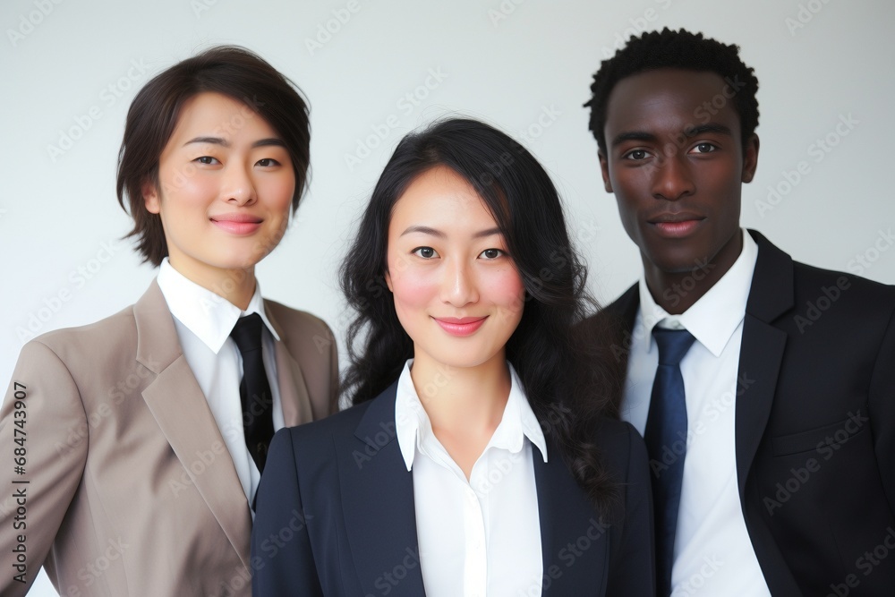 Join this multicultural business team on their journey towards achievement and empowerment. In their vibrant and supportive workspace, diverse talents Join this multicultural business team on their journey towards achievement and empowerment. In their vibrant and supportive workspace, diverse talents