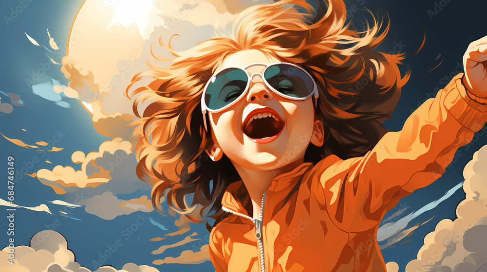 Happy laughing cute girl. Beautiful Smile Happy laughing cute girl. Beautiful Smile
