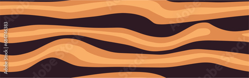 Vector graphics. An image of Non-section design pattern. Light Orange vector pattern with wry lines. Background with color lines. Seamless. photo