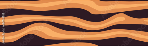 Vector graphics. An image of Non-section design pattern. Light Orange vector pattern with wry lines. Background with color lines. Seamless.