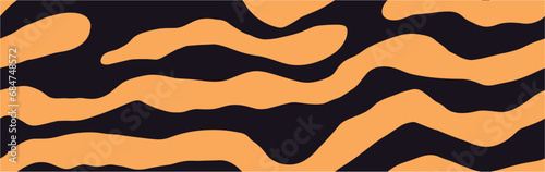 Animal seamless pattern. Seamless pattern in the form of an orange snake. Seamless print for clothing or print. Seamless abstract pattern.