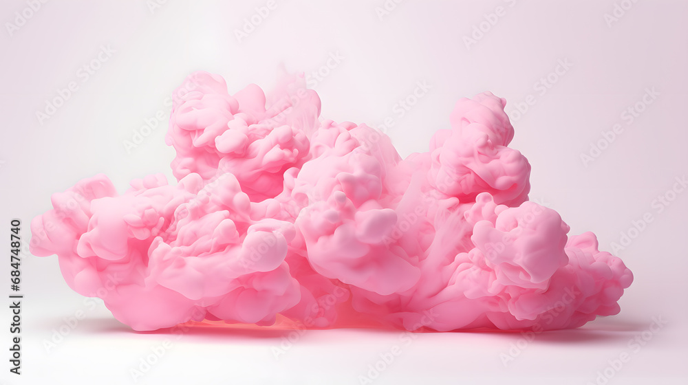 Soft Pink cloud 3D illustration Soft Pink cloud 3D illustration